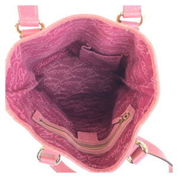 GUCCI beige pink GG Tote Bag - Picture 5 of 9